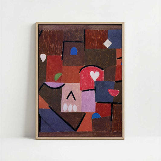 Framed Canvas - Framed canvas in oak color frame