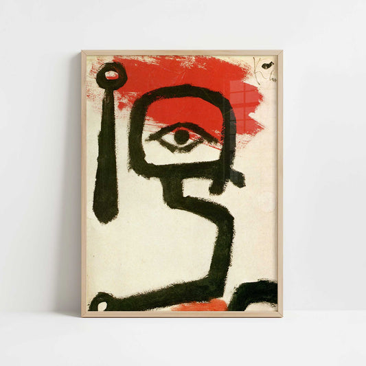 Kettle Drummer (1940) by Paul Klee – Art Print - Art print in oak frame