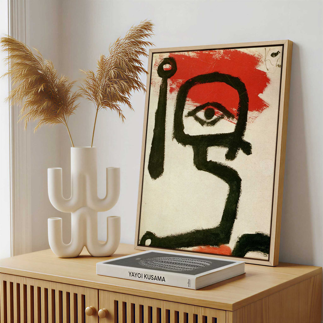 Framed Canvas - Framed canvas in a stylish interior setting