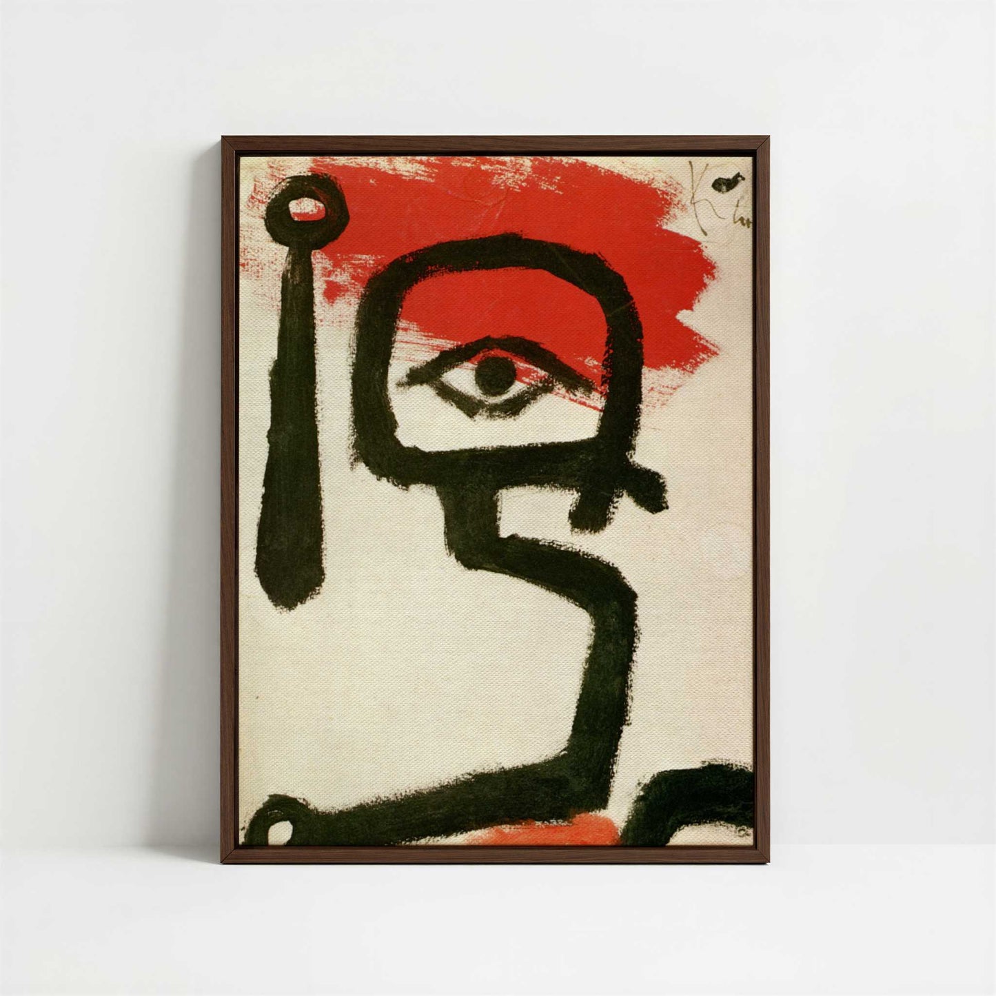 Framed Canvas - Framed canvas in dark wood color frame