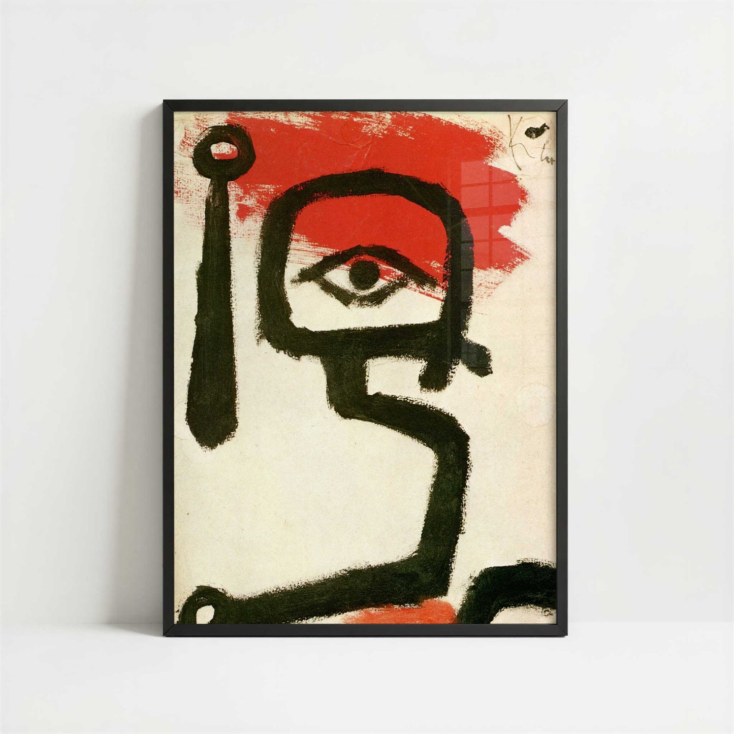 Kettle Drummer (1940) by Paul Klee – Art Print - Art print in black frame