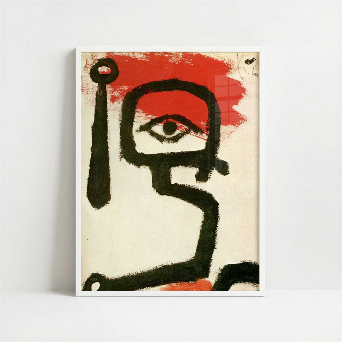 Kettle Drummer (1940) by Paul Klee – Art Print - Art print in white frame
