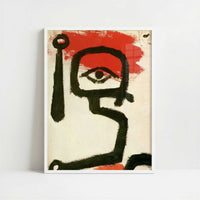 Kettle Drummer (1940) by Paul Klee – Art Print - Art print in white frame