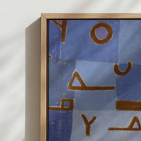 Framed Canvas - Close-up detail and texture of the framed canvas