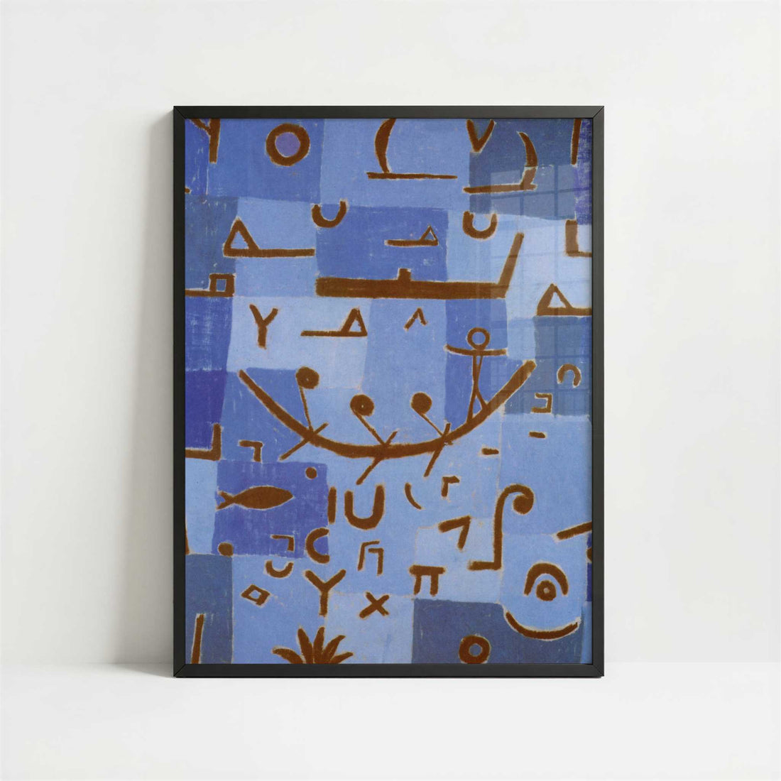 Legend of the Nile (1937) by Paul Klee – Art Print - Art print in black frame