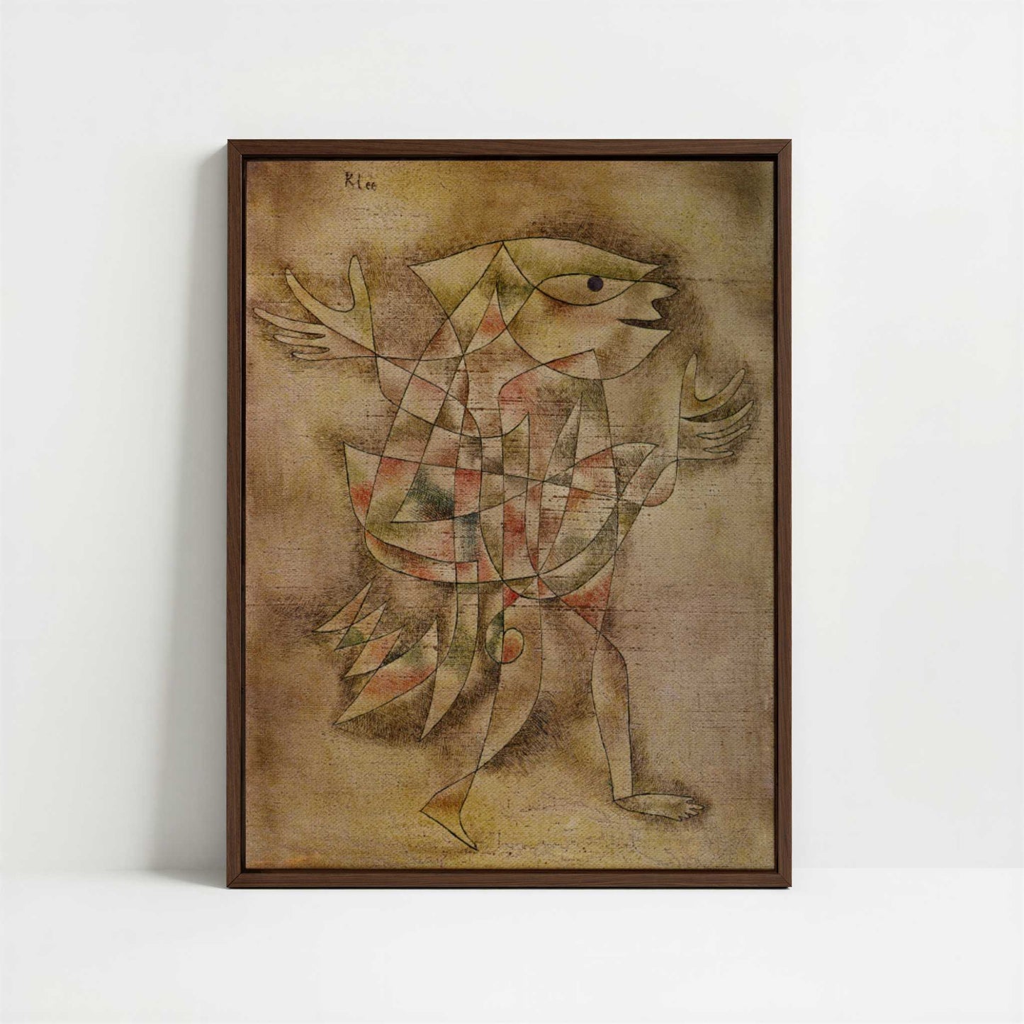 Framed Canvas - Framed canvas in dark wood color frame