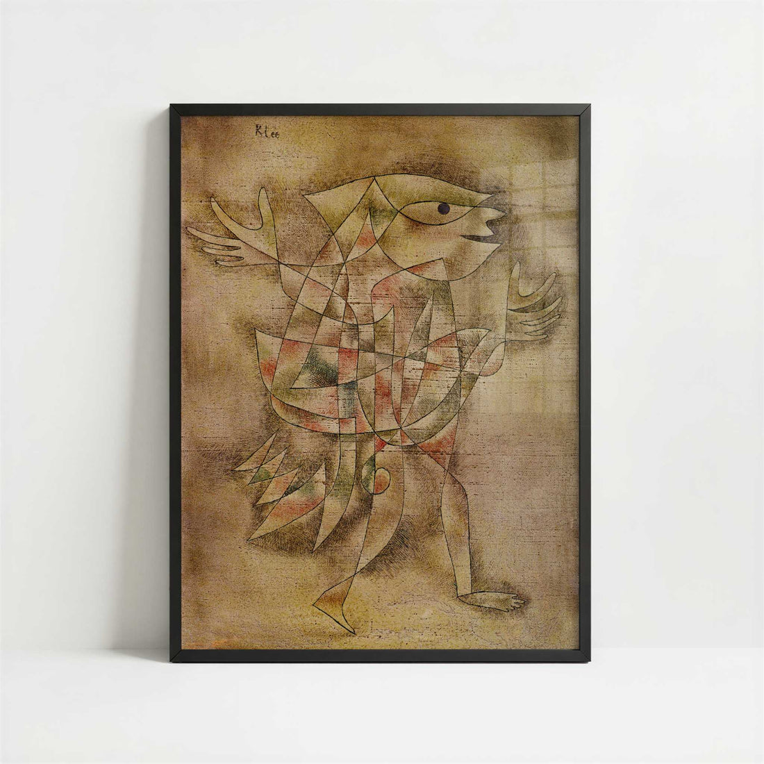 Little Jester in a Trance (1929) by Paul Klee – Art Print - Art print in black frame