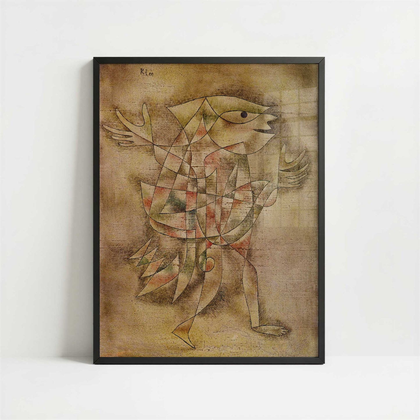 Little Jester in a Trance (1929) by Paul Klee – Art Print - Art print in black frame
