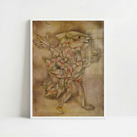 Little Jester in a Trance (1929) by Paul Klee – Art Print - Art print in white frame