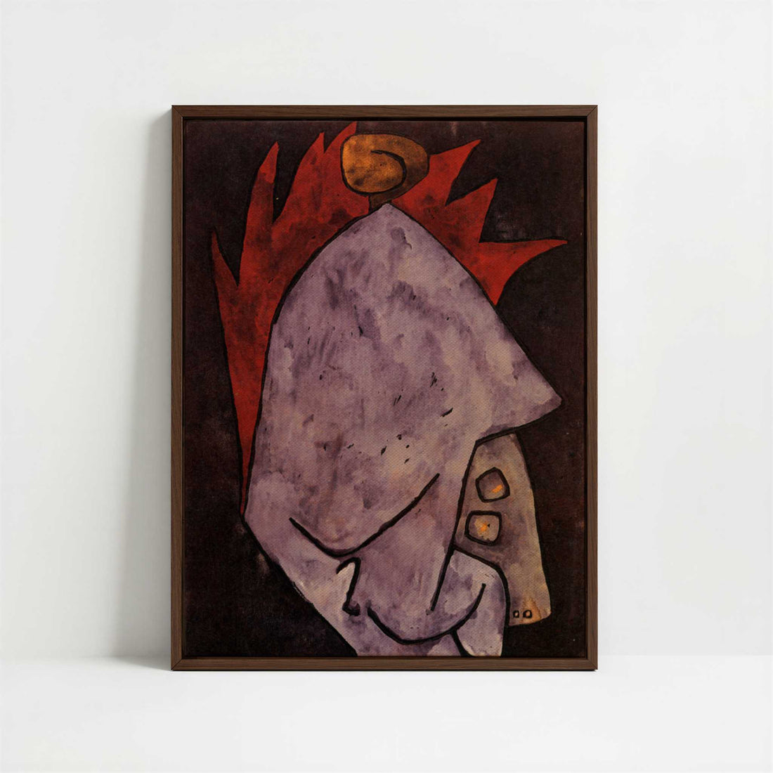 Framed Canvas - Framed canvas in dark wood color frame