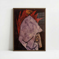 Mephisto as Pallas (1939) by Paul Klee – Art Print - Art print in dark wood frame