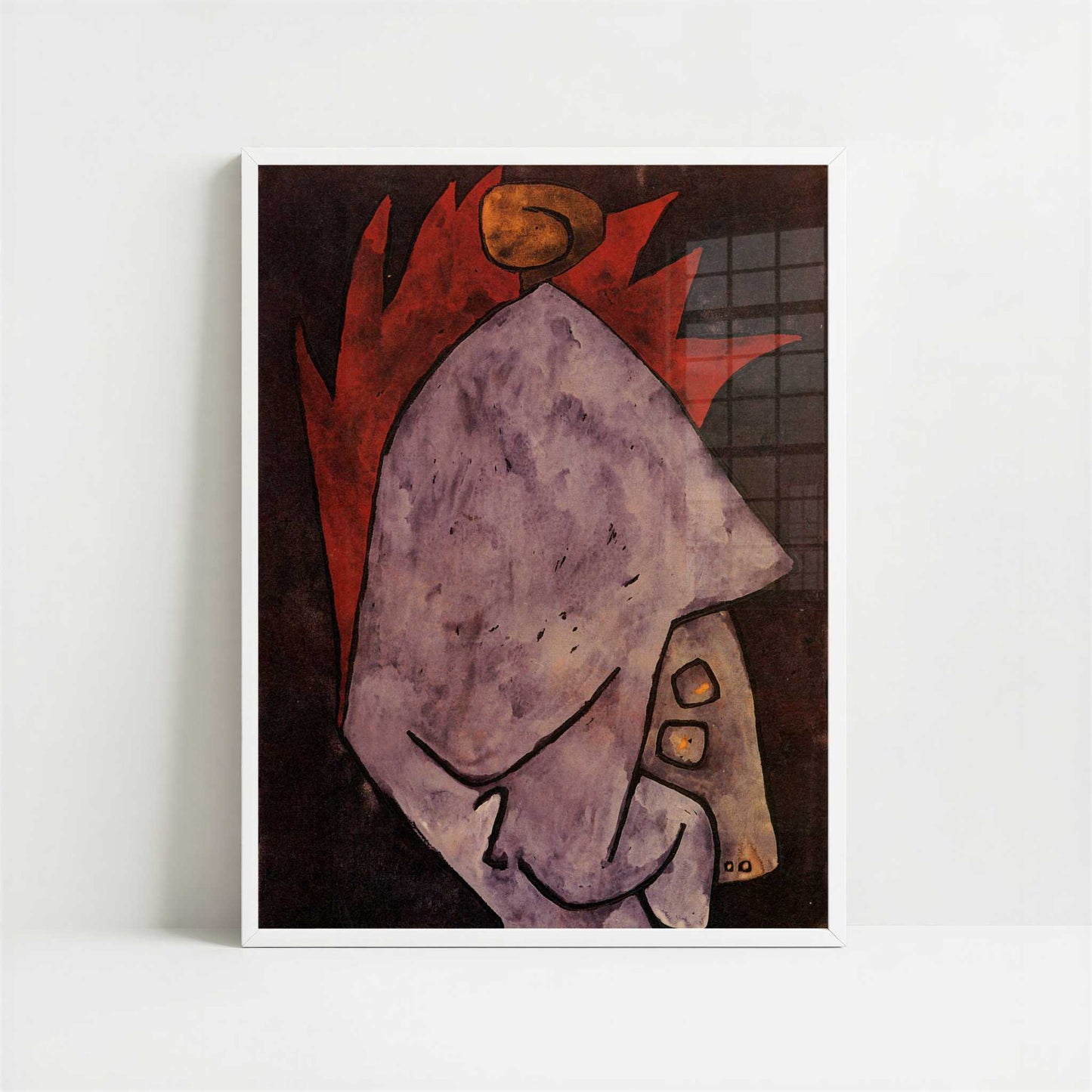Mephisto as Pallas (1939) by Paul Klee – Art Print - Art print in white frame