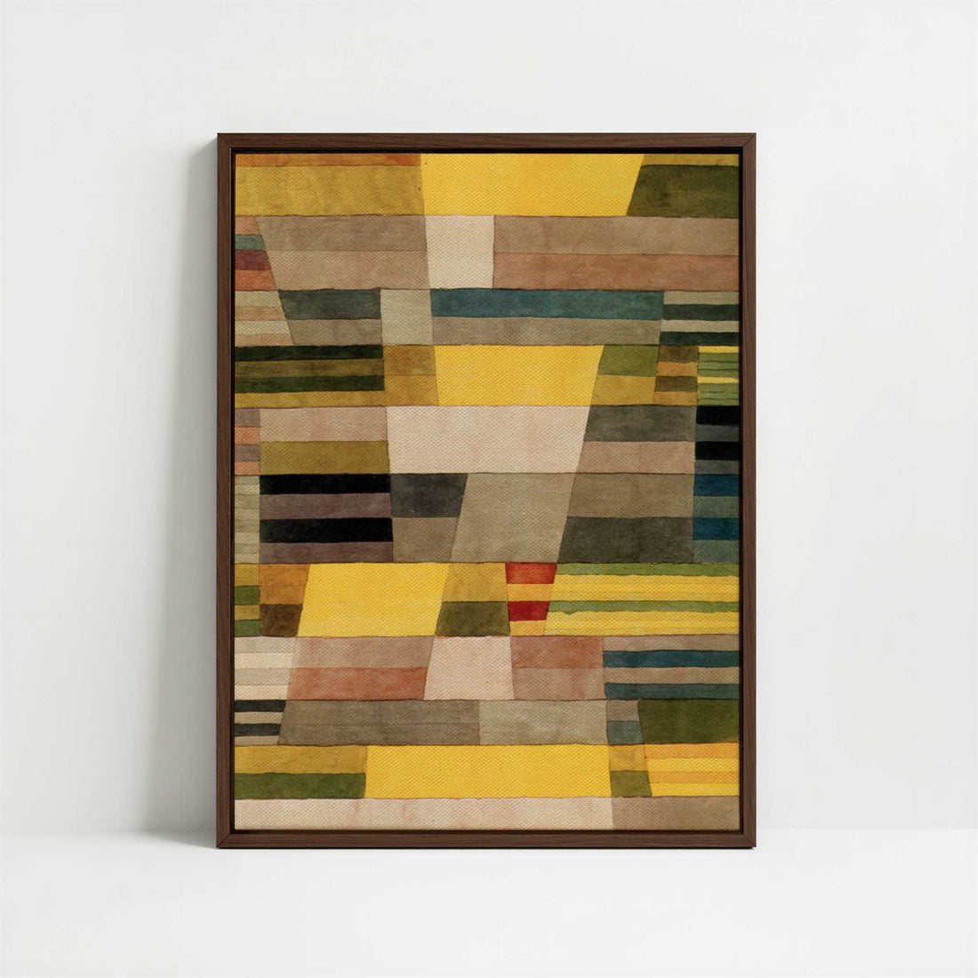 Framed Canvas - Framed canvas in dark wood color frame