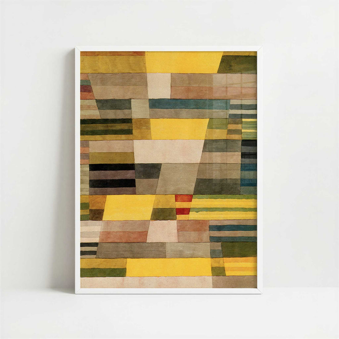 Monument in Fertile Country (1929) by Paul Klee – Art Print - Art print in white frame