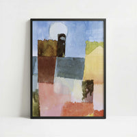 Moonrise at St. Germain (1915) by Paul Klee – Art Print - Art print in black frame