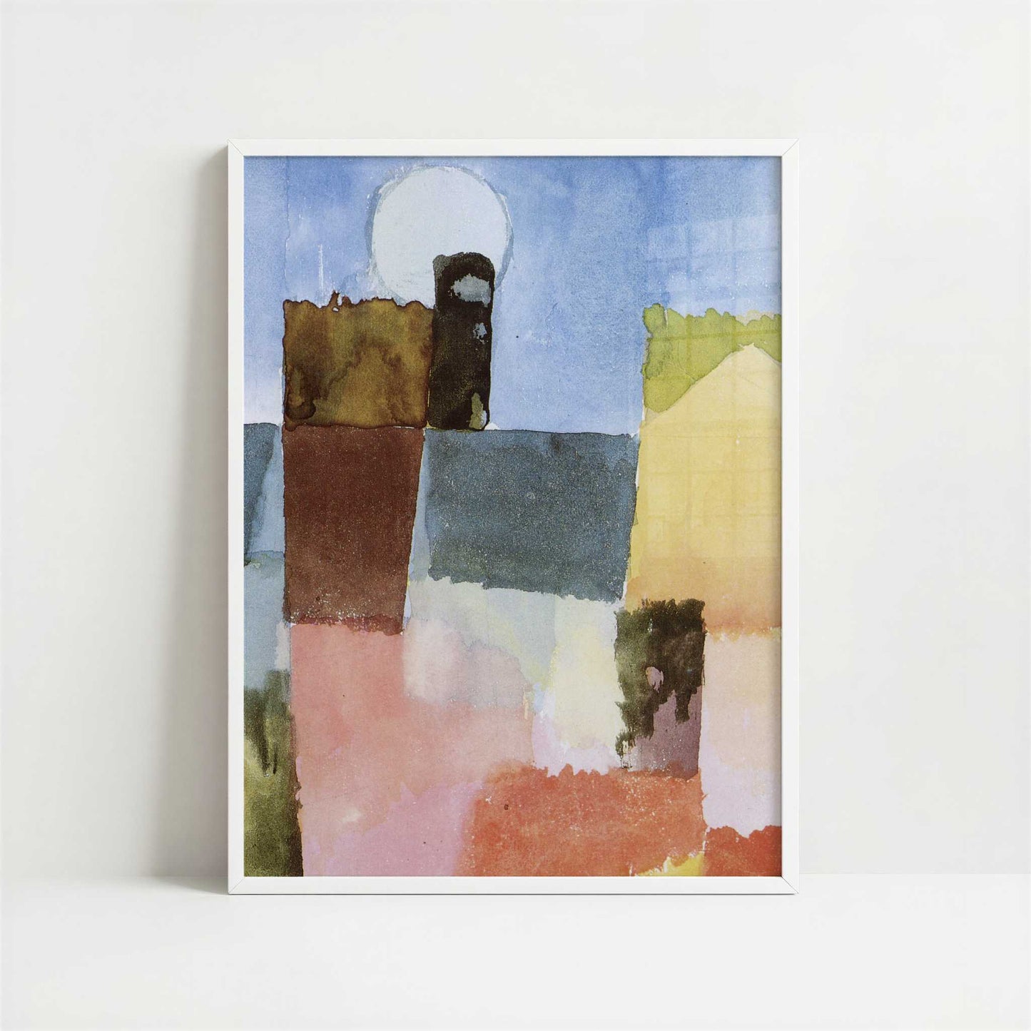 Moonrise at St. Germain (1915) by Paul Klee – Art Print - Art print in white frame