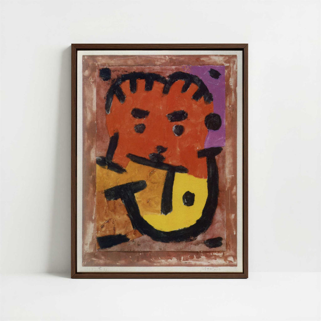 Framed Canvas - Framed canvas in dark wood color frame