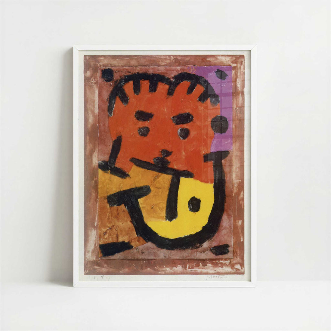 Musician (1937) by Paul Klee – Art Print - Art print in white frame