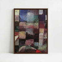 Framed Canvas - Framed canvas in dark wood color frame