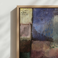Framed Canvas - Close-up detail and texture of the framed canvas