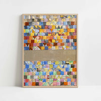 Once Emerged from the Grey of Night (1918) by Paul Klee – Art Print - Art print in oak frame