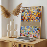 Framed Canvas - Framed canvas in a stylish interior setting