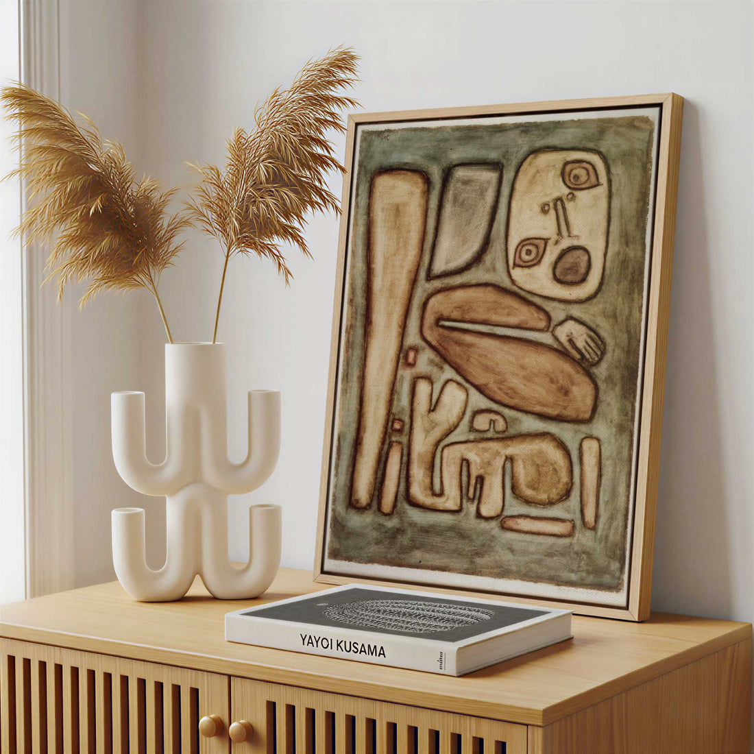 Framed Canvas - Framed canvas in a stylish interior setting