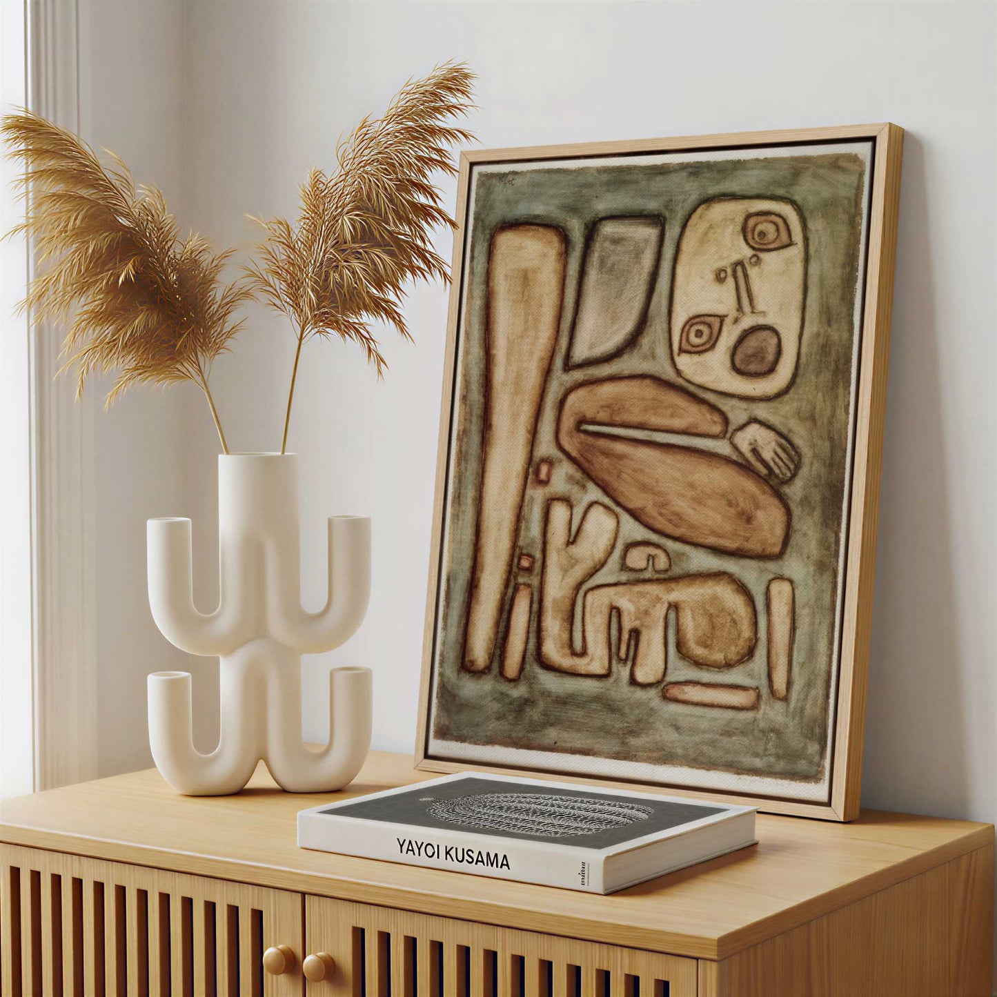 Framed Canvas - Framed canvas in a stylish interior setting