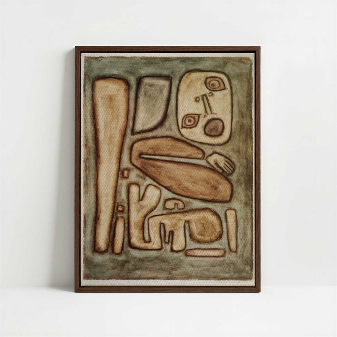 Framed Canvas - Framed canvas in dark wood color frame