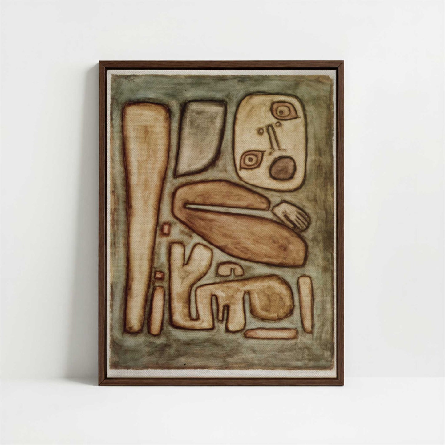 Framed Canvas - Framed canvas in dark wood color frame
