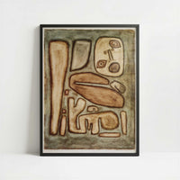Outburst of Fear (1939) by Paul Klee – Art Print - Art print in black frame