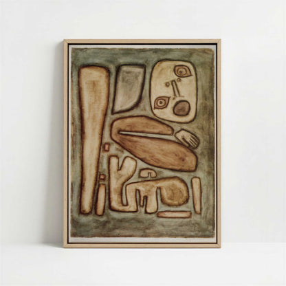 Framed Canvas - Framed canvas in oak color frame