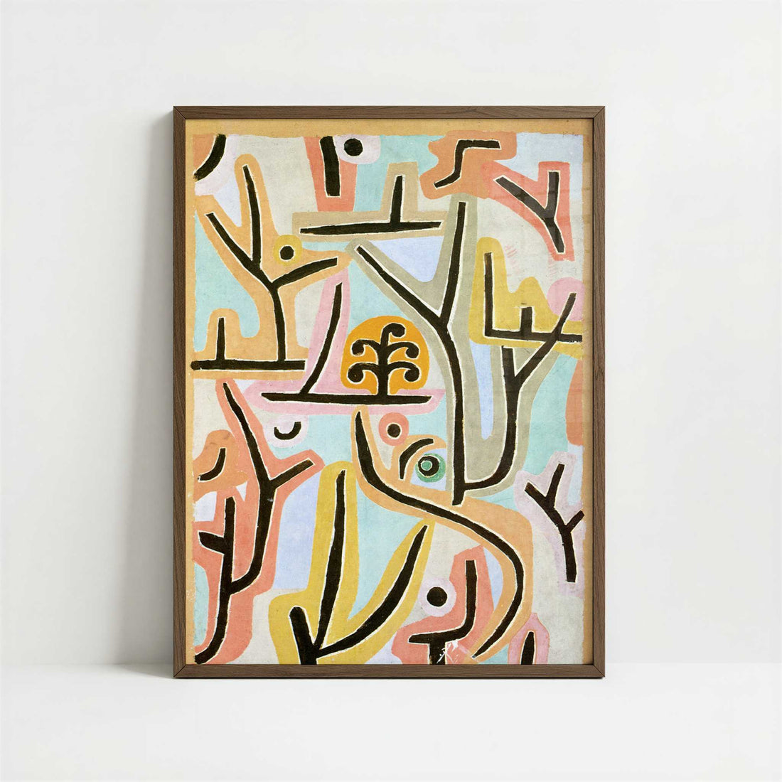 Park near Lucerne (1938) by Paul Klee – Art Print - Art print in dark wood frame