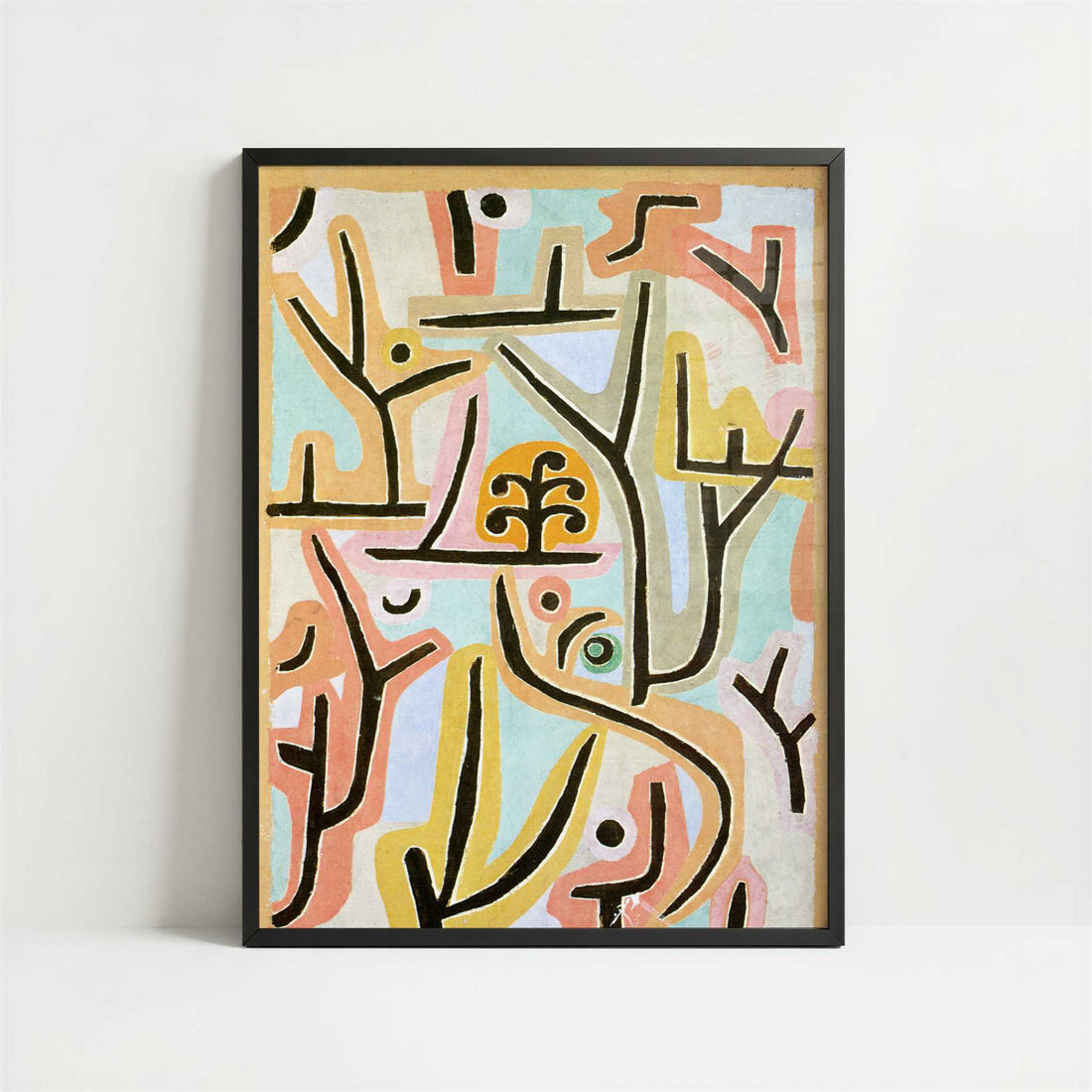 Park near Lucerne (1938) by Paul Klee – Art Print - Art print in black frame
