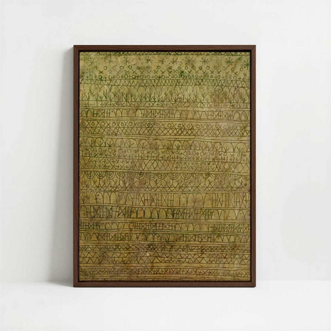Framed Canvas - Framed canvas in dark wood color frame