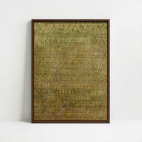 Framed Canvas - Framed canvas in dark wood color frame