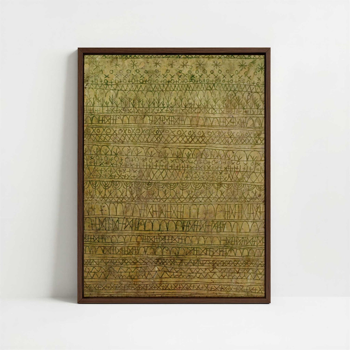 Framed Canvas - Framed canvas in dark wood color frame