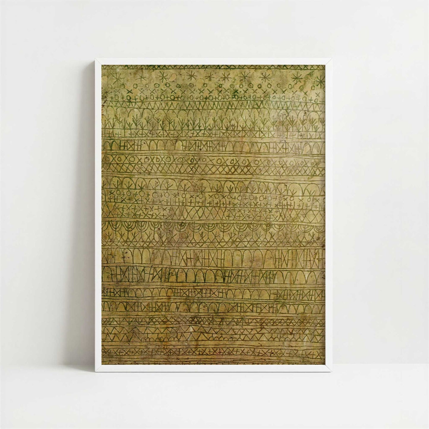 Pastorale (1927) by Paul Klee – Art Print - Art print in white frame