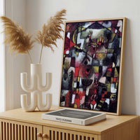 Framed Canvas - Framed canvas in a stylish interior setting