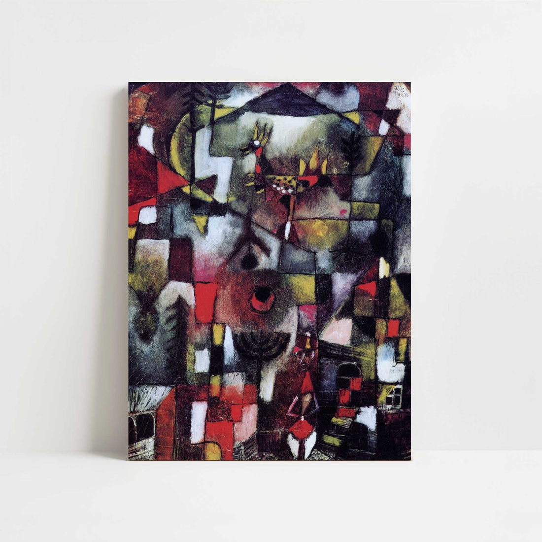 Picture with the Cock & the Grenadier (1918) by Paul Klee – Art Print - Unframed art print