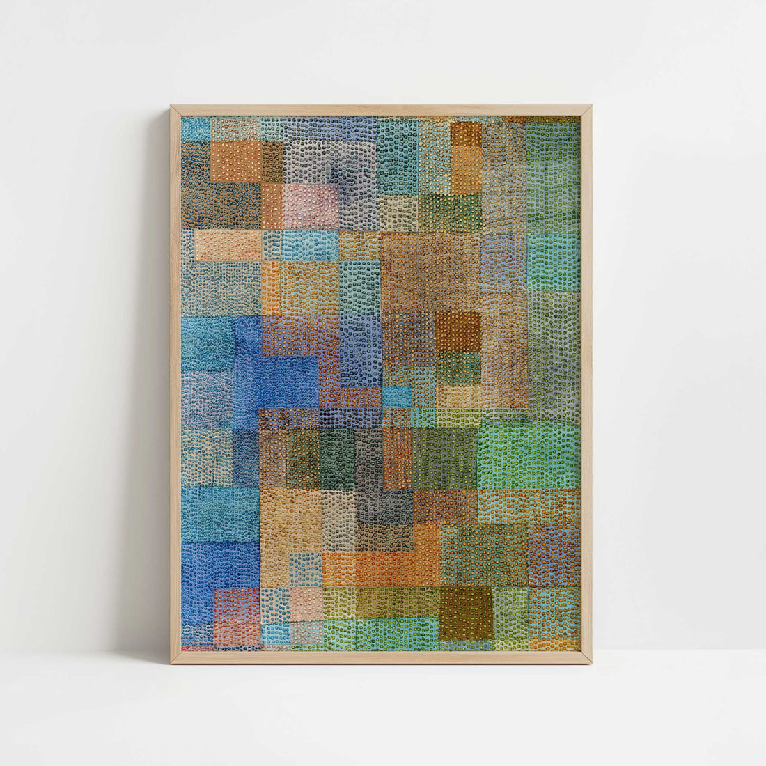 Polyphony (1932) by Paul Klee – Art Print - Art print in oak frame