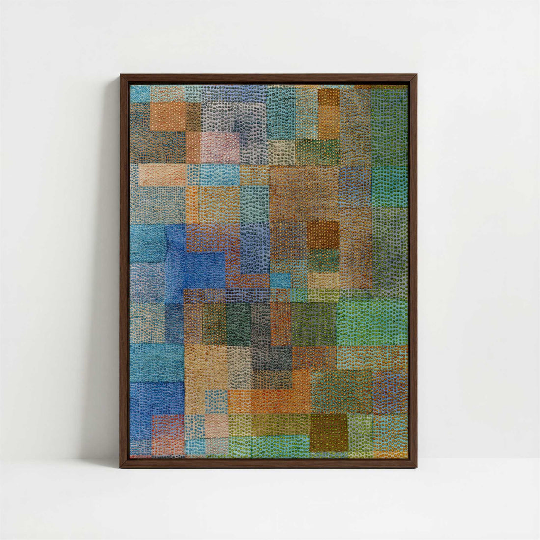 Framed Canvas - Framed canvas in dark wood color frame