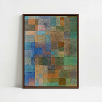Framed Canvas - Framed canvas in dark wood color frame