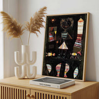 Framed Canvas - Framed canvas in a stylish interior setting