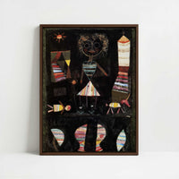 Framed Canvas - Framed canvas in dark wood color frame