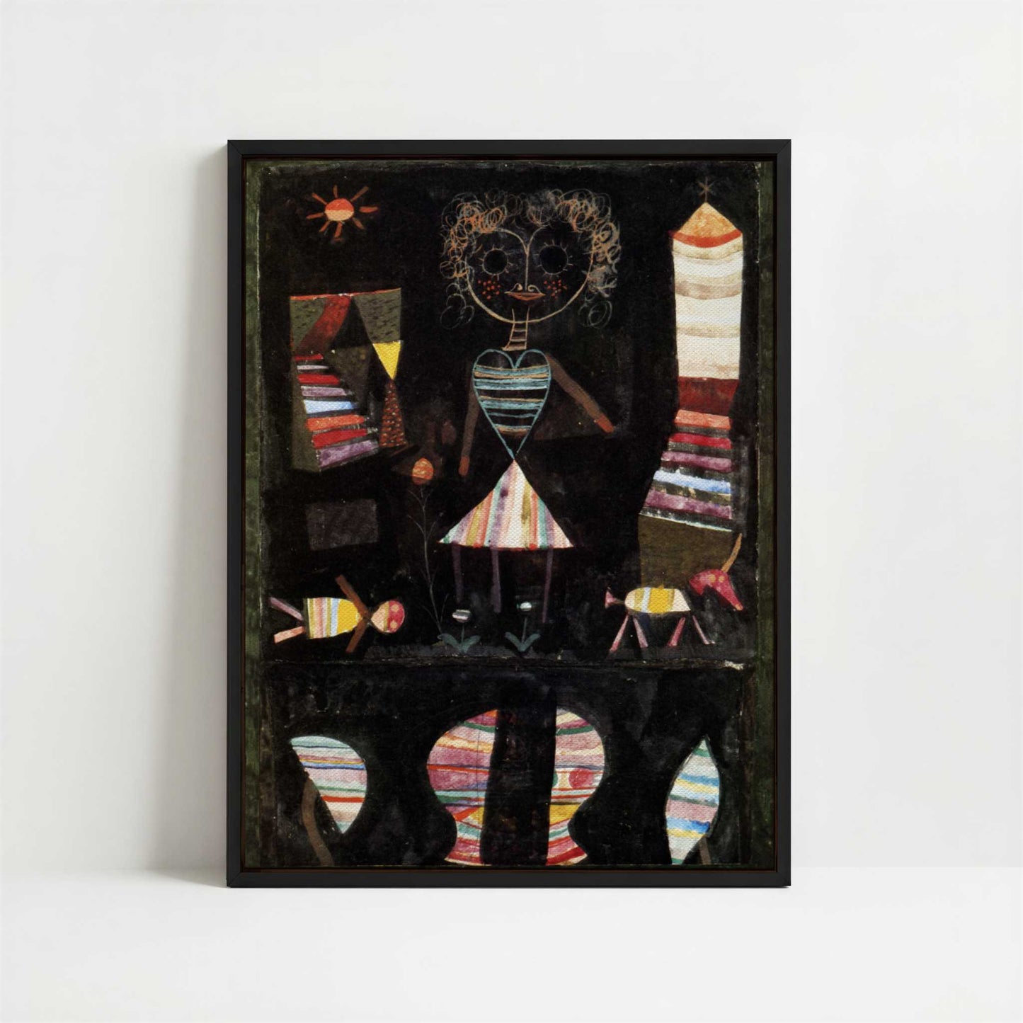 Framed Canvas - Framed canvas in black frame