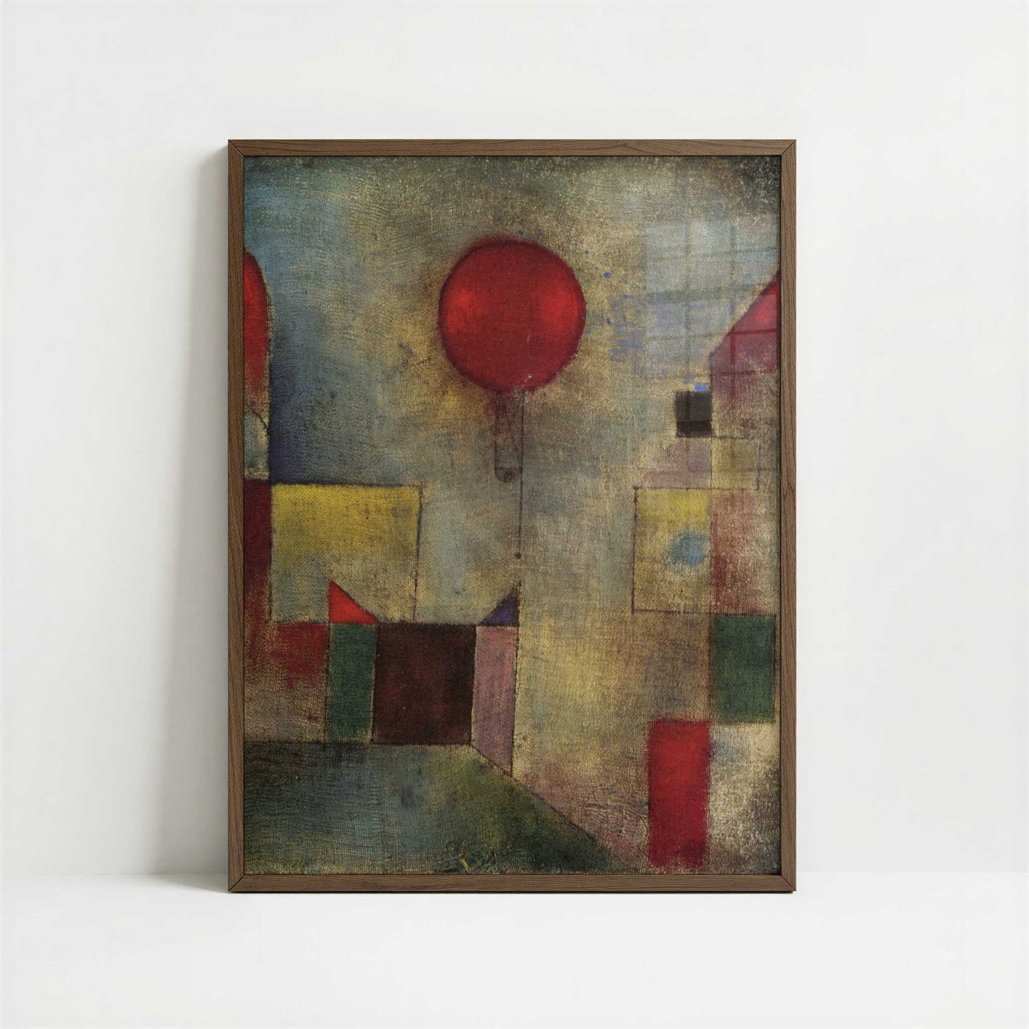Red Balloon (1922) by Paul Klee – Art Print - Art print in dark wood frame