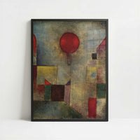 Red Balloon (1922) by Paul Klee – Art Print - Art print in black frame