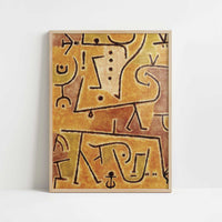 Red Waistcoat (1938) by Paul Klee – Art Print - Art print in oak frame