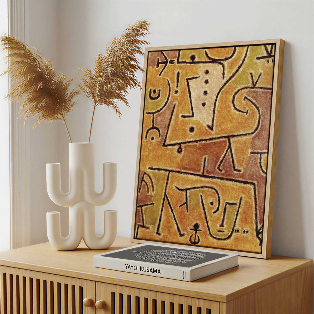 Framed Canvas - Framed canvas in a stylish interior setting